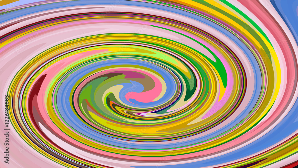 abstract background with multicolored curvy lines in a circle abstract background with multicolored curvy lines in a circle