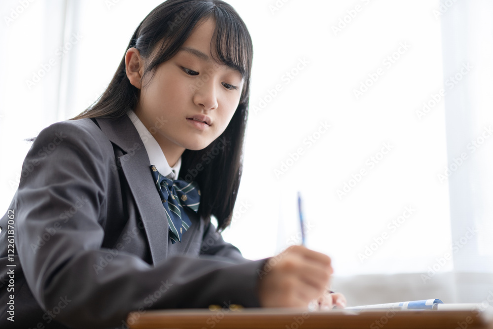 授業中の学生