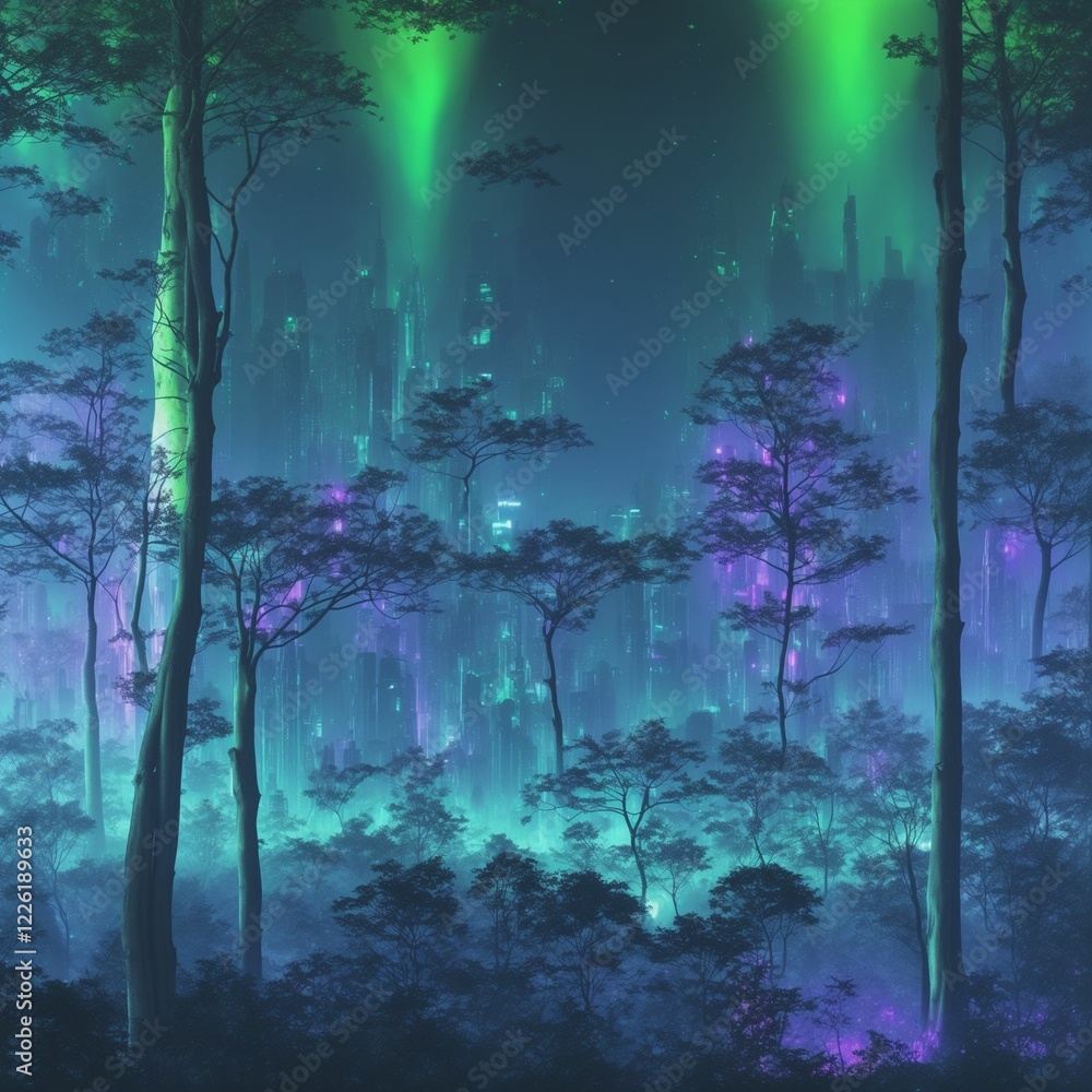Fototapeta premium landscape with trees