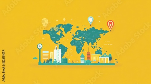 background with city