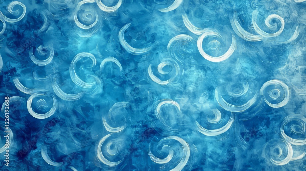 A calming abstract image with blue swirling patterns that suggest fluidity and tranquility. The soft, undulating forms create a sense of peaceful motion. A calming abstract image with blue swirling patterns that suggest fluidity and tranquility. The soft, undulating forms create a sense of peaceful motion.