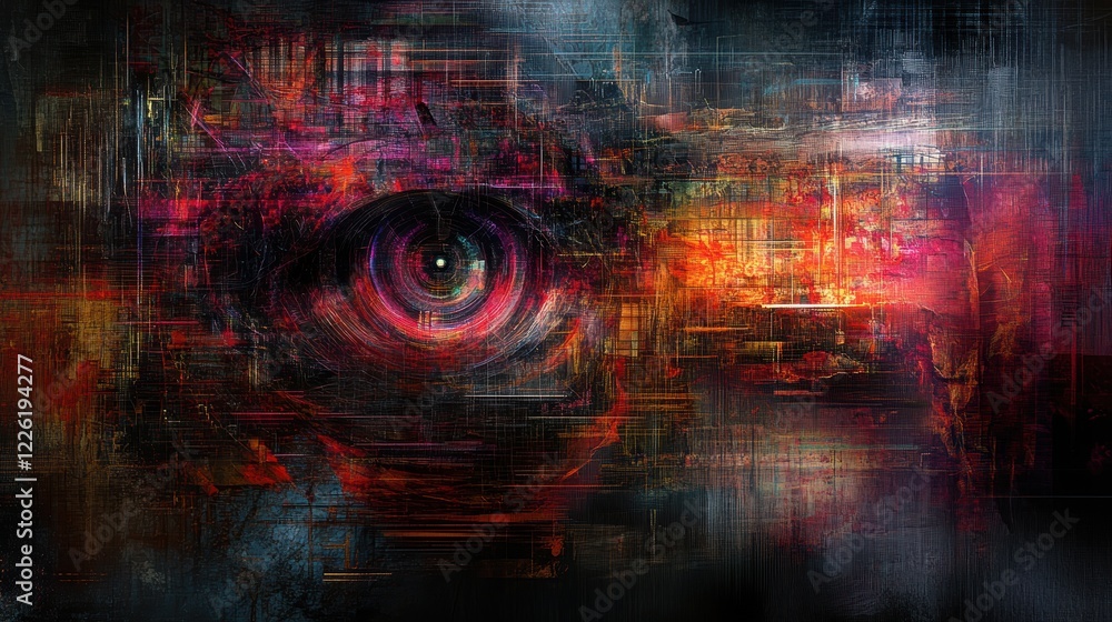 Emotional abstract eye art digital canvas colorful visuals surreal environment close-up perspective inner thoughts Emotional abstract eye art digital canvas colorful visuals surreal environment close-up perspective inner thoughts