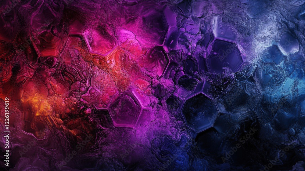 Fototapeta premium Dynamic abstract patterns digital art colorful background vibrant environment artistic viewpoint modern concept