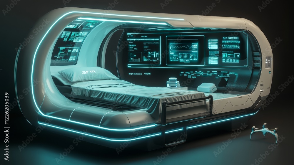 Obraz premium Future Medical Cabin