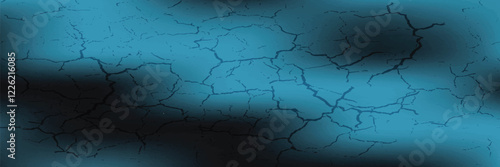 Glowing blue abstract shape, dark grainy black blue background, noise texture futuristic. vektor