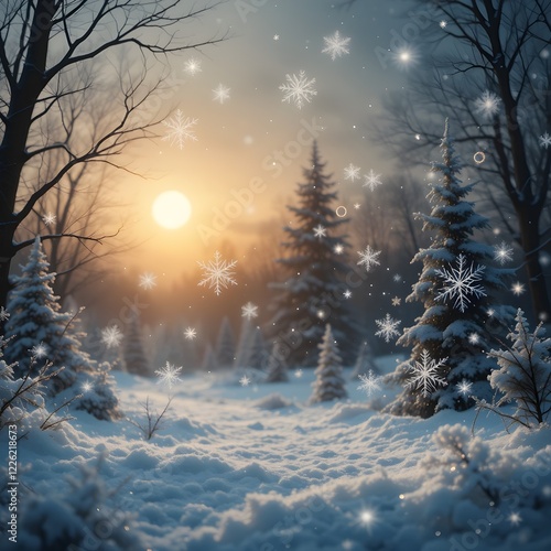Christmas snow