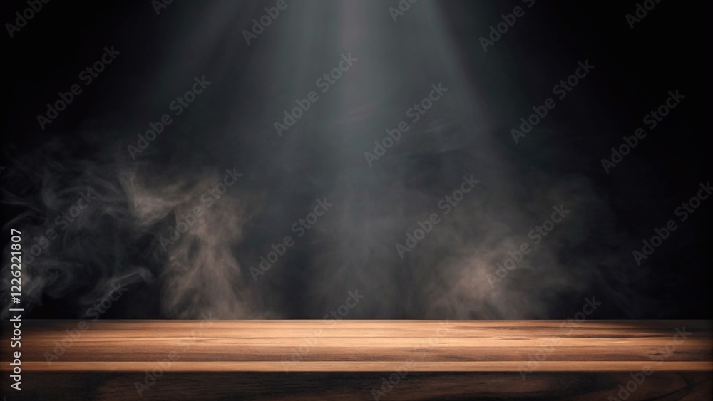 On a black background, an empty wooden table with smoke floats up. Empty space for displaying your products, with a smoke float up on a dark background. Space available for displaying your products.
On a black background, an empty wooden table with smoke floats up. Empty space for displaying your products, with a smoke float up on a dark background. Space available for displaying your products.