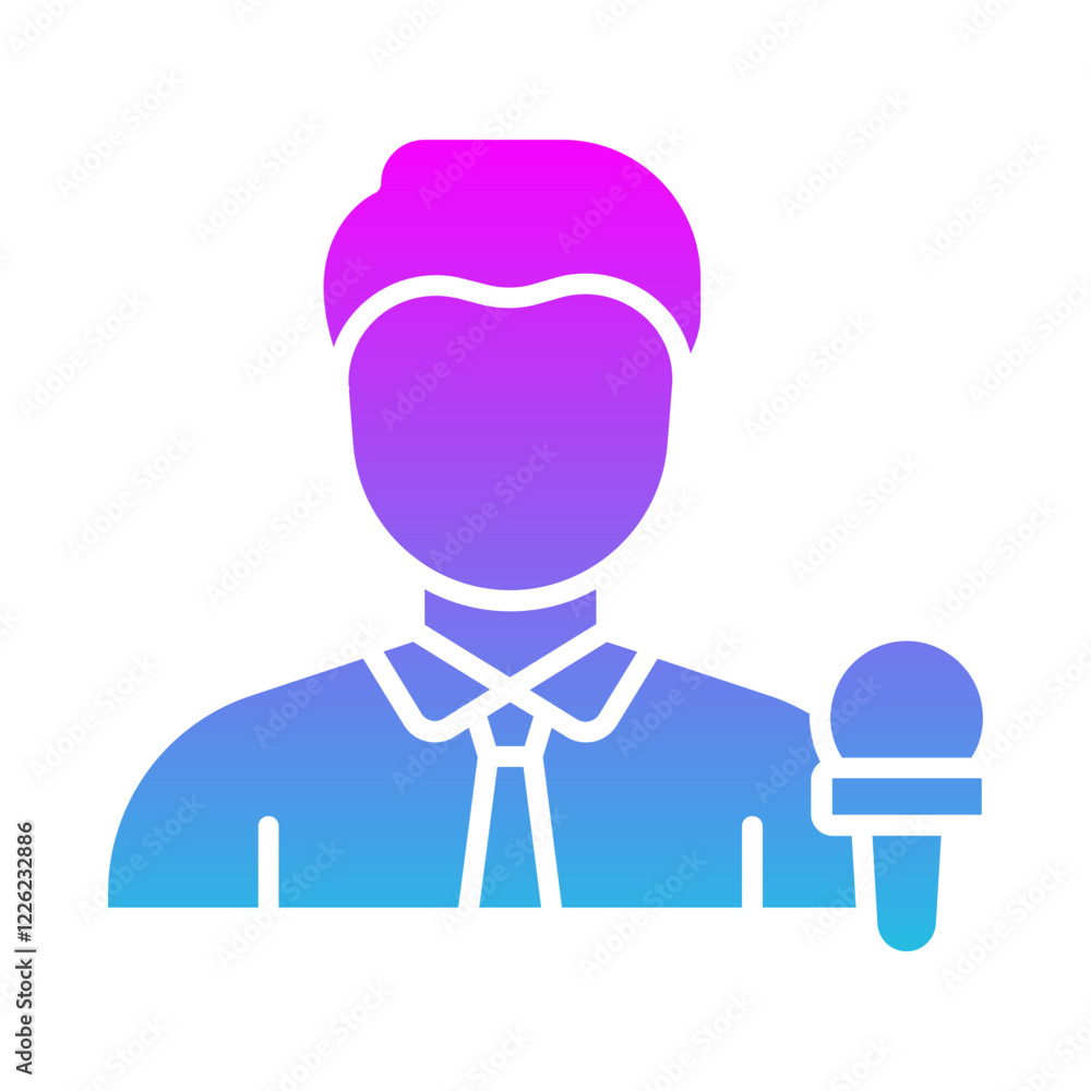 Obraz premium News Reporter Icon