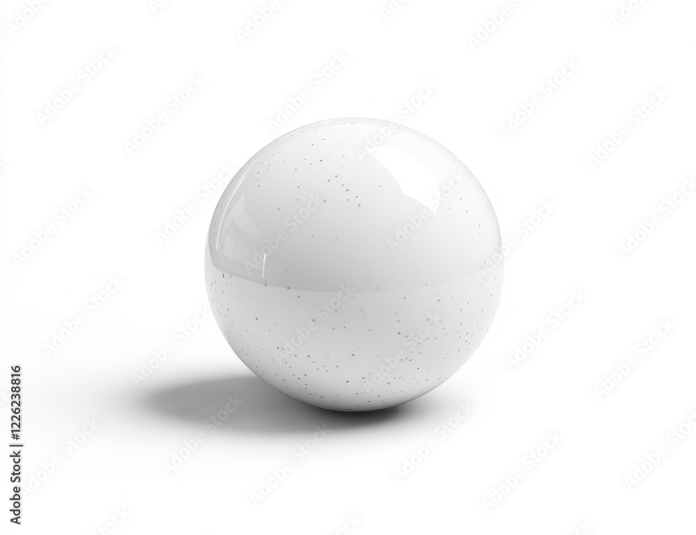 White sphere with subtle texture on white background. White sphere with subtle texture on white background.