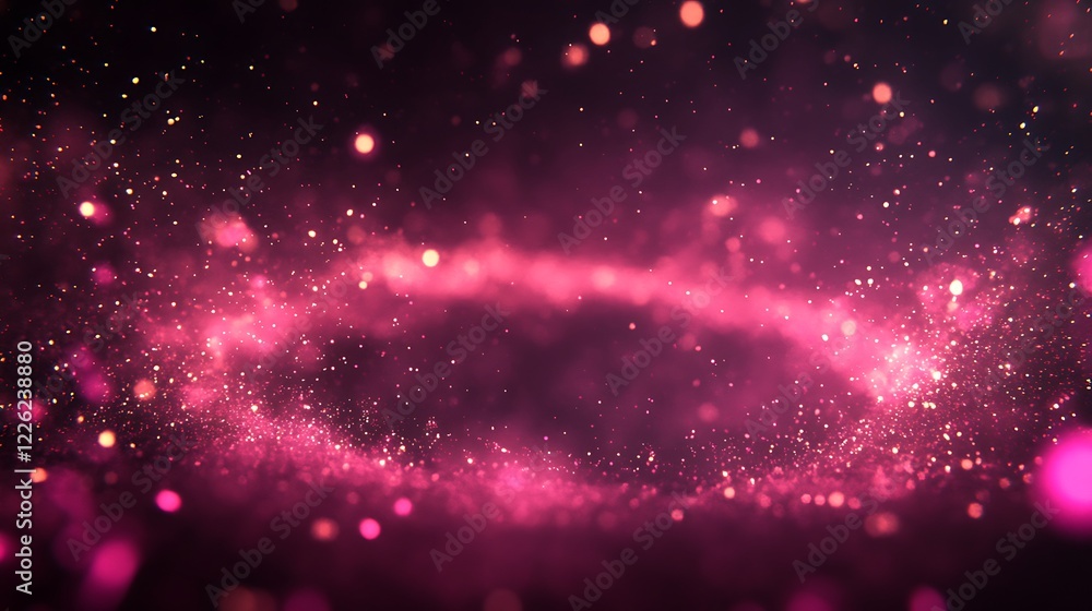 Fototapeta premium Pink Glitter Sparkles Abstract Background Image