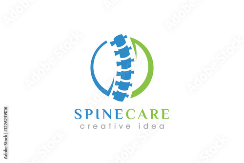 Creative Chiropractic Concept Logo Design Template