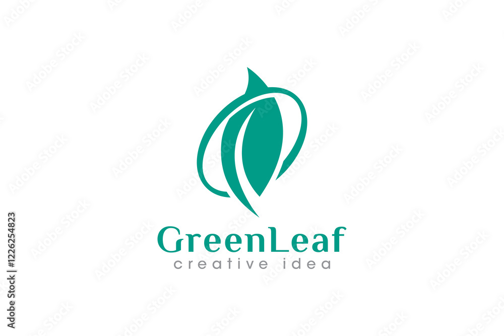Creative Leaf Concept Logo Design Template Creative Leaf Concept Logo Design Template