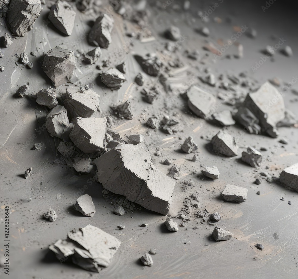 Grey paper surface with visible dust and debris accumulation , grimy, rough, unclean Grey paper surface with visible dust and debris accumulation , grimy, rough, unclean