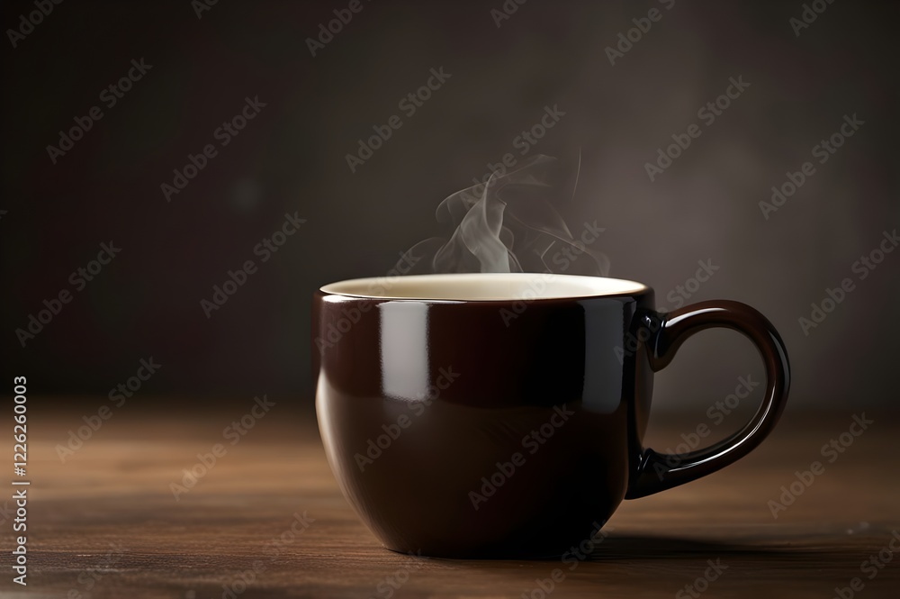 Fototapeta premium Ceramic Coffee Mug with Steam