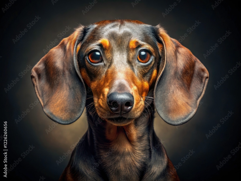 Short Haired Dachshund Dog Portrait Photography: Cute, Funny, Majestic Canine Images Short Haired Dachshund Dog Portrait Photography: Cute, Funny, Majestic Canine Images