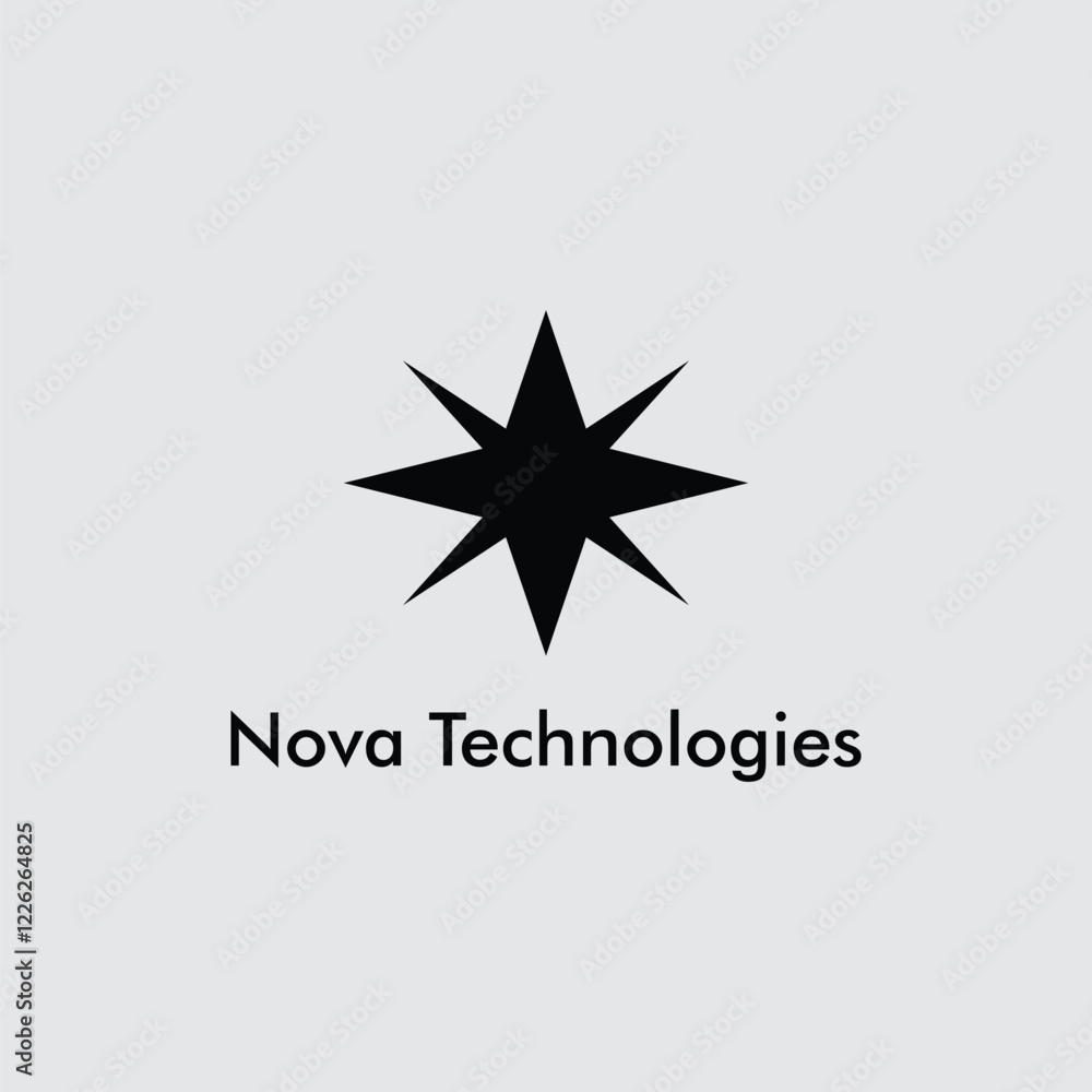 Obraz premium Nova Technologies Logo Design Concept