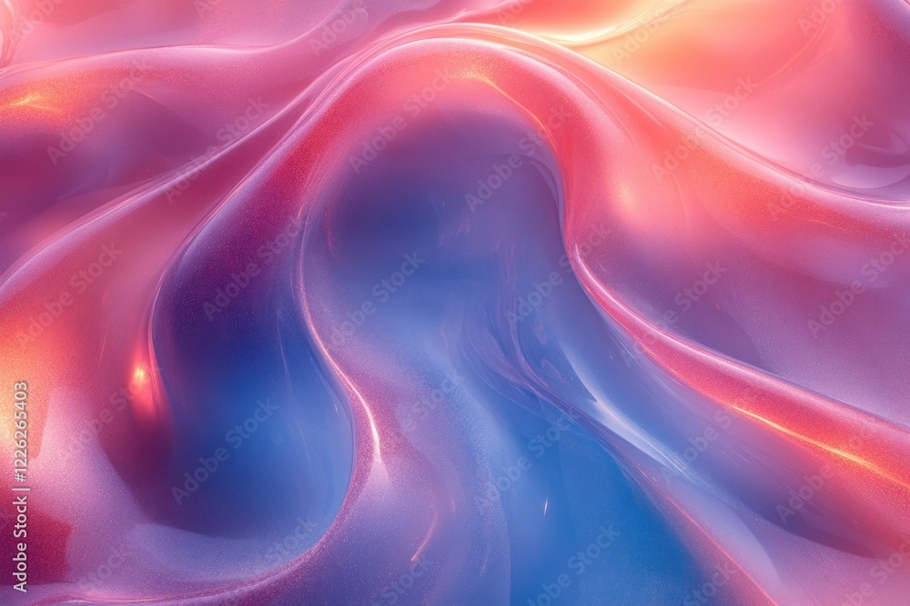 Smooth Fluid Dynamic Pastel Background Frame