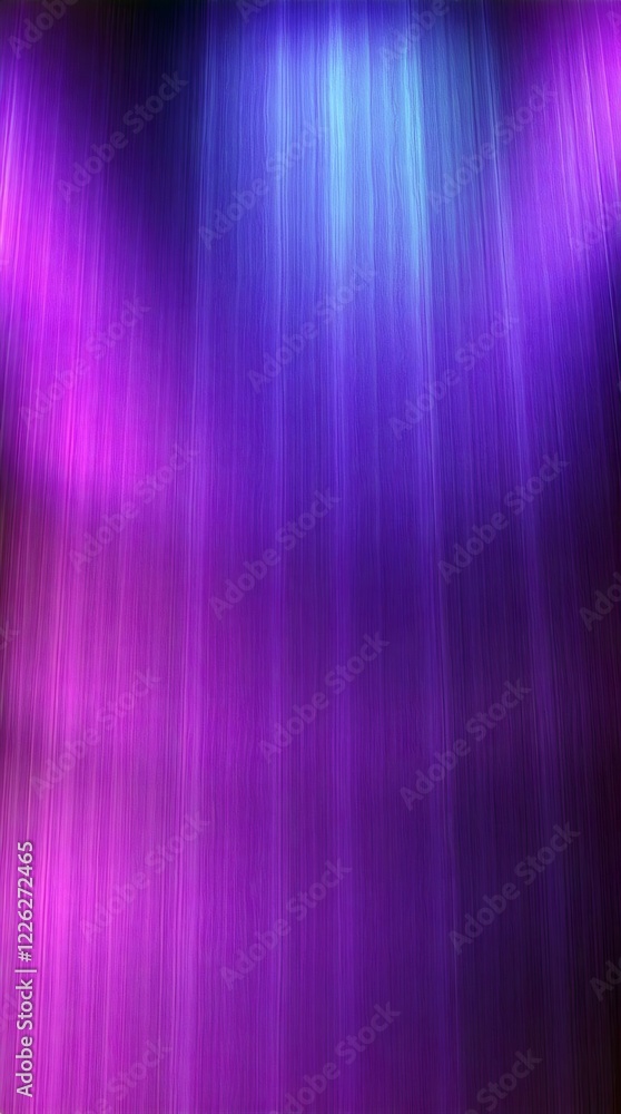 Fototapeta premium Ultraviolet Hues with Chiaroscuro Lighting and Deep Shadows in Brushed Metal