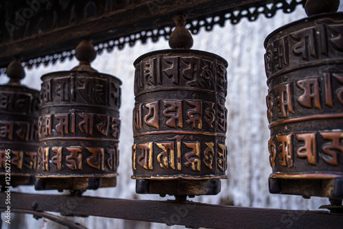 Swayambhunath Stupa in Kathmandu, Nepal photo