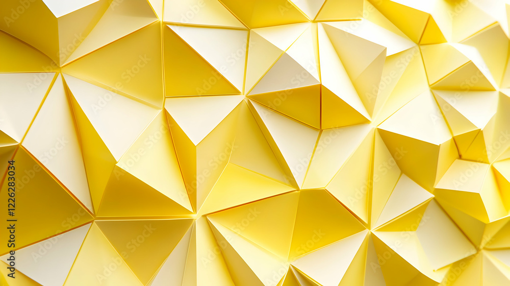 Yellow geometric paper wall texture background Yellow geometric paper wall texture background
