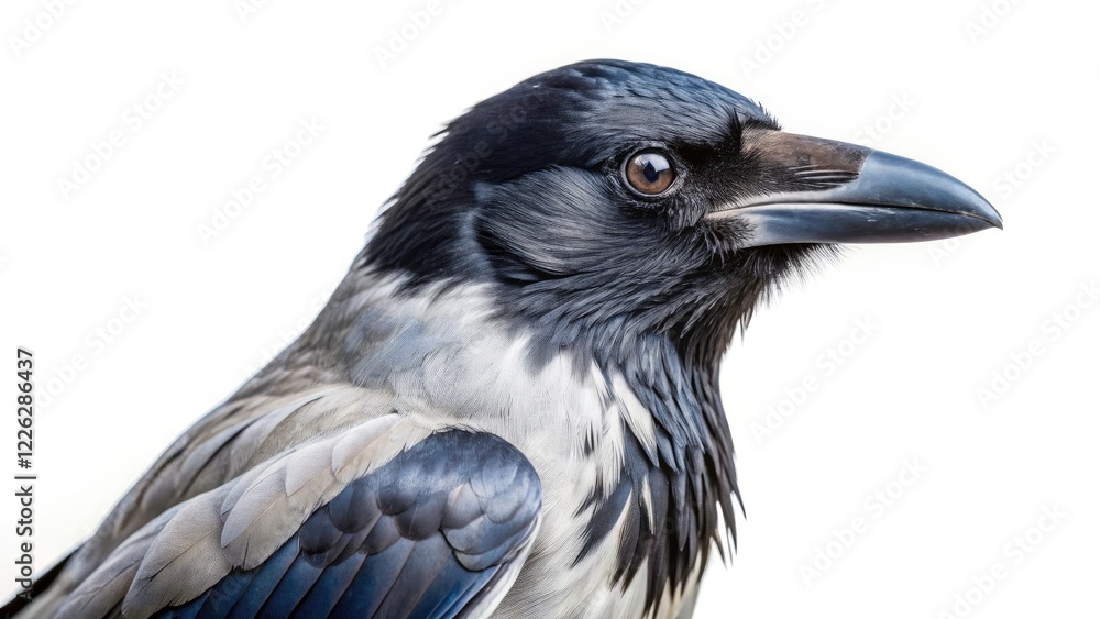 Hooded Crow Bird Photography: Isolated PNG Image for Wildlife, Nature, and Avian Stock Hooded Crow Bird Photography: Isolated PNG Image for Wildlife, Nature, and Avian Stock