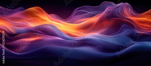 Wallpaper Mural Vibrant Abstract Design with Flowing Lines and Deep Colors Torontodigital.ca