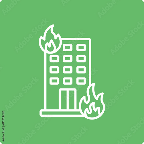Building Fire Icon