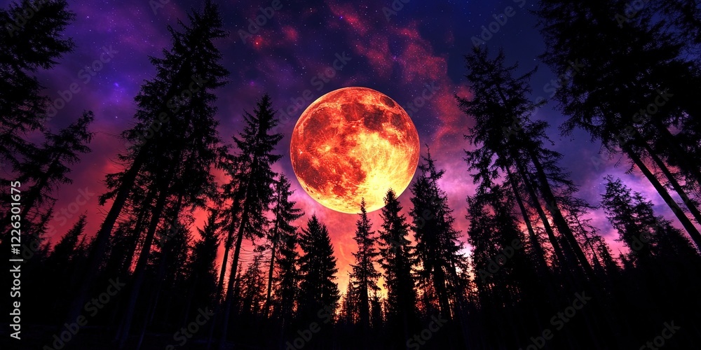 Fototapeta premium Retro vaporwave aesthetic landscape