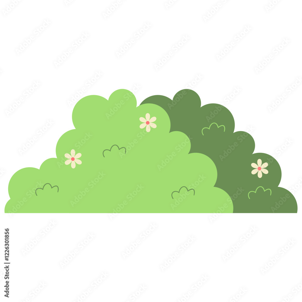 Grass Border with Cartoon Design Concept. Vector Illustration Grass Border with Cartoon Design Concept. Vector Illustration