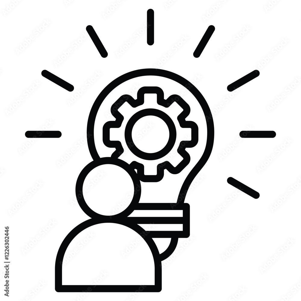 Skill Development icon line vector illustration Skill Development icon line vector illustration
