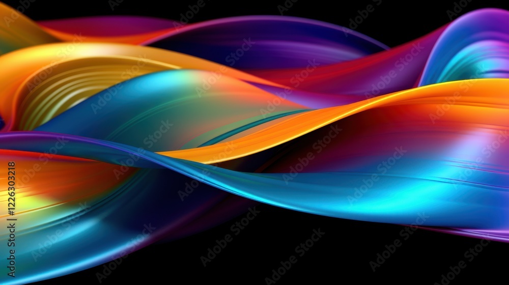 Abstract Colorful Swirling Waves Dynamic Fluid Design Vibrant Gradient Hues Motion Blur Abstract Colorful Swirling Waves Dynamic Fluid Design Vibrant Gradient Hues Motion Blur