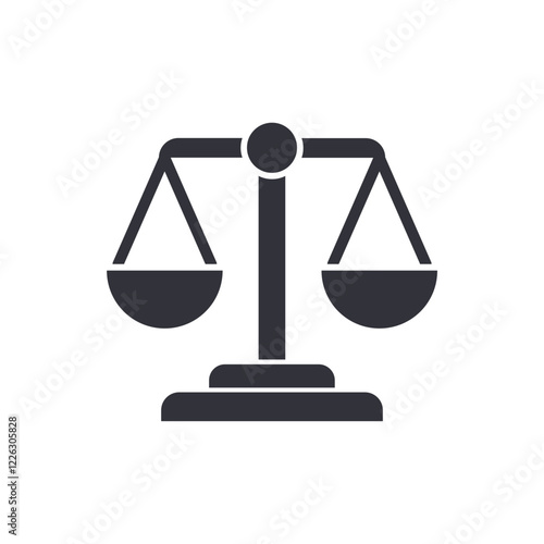 Weight scales solid icons, minimalist vector illustration ,simple transparent graphic element .Isolated on white background