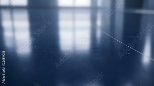 Abstract Reflections On Dark Polished Surface