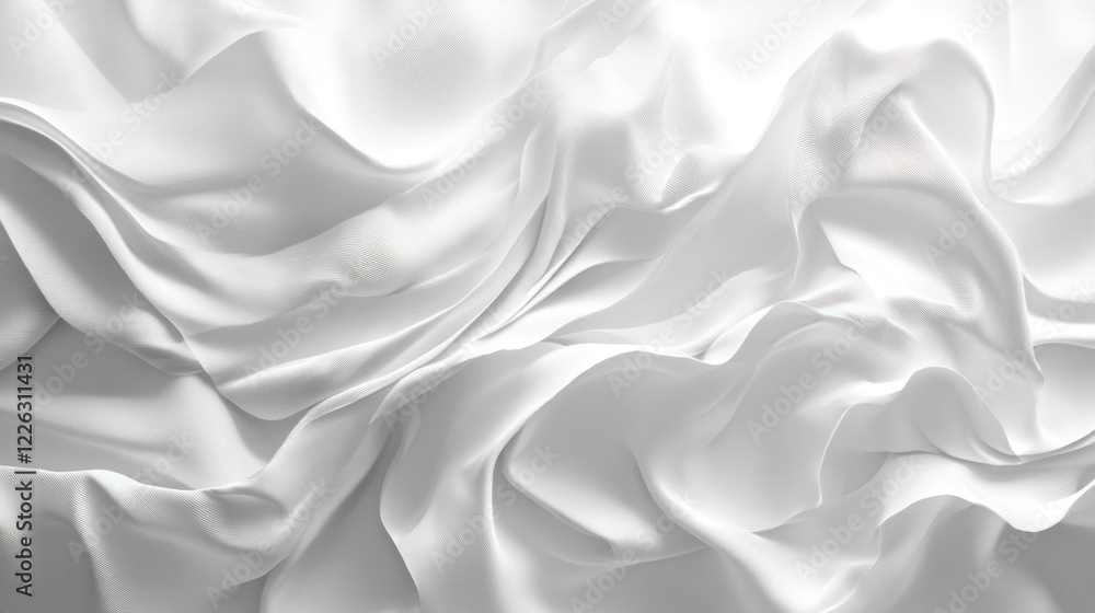 Obraz premium Abstract white silk fabric texture background.