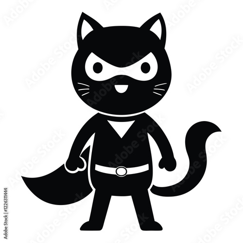 An attractive as well as hysterical cat superman emblem