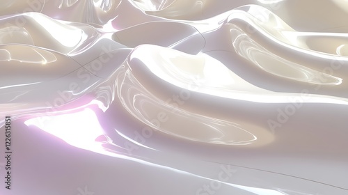 Wallpaper Mural Abstract White Liquid Surface Design Torontodigital.ca