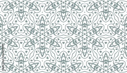 Abstract Vector seamless pattern with abstract geometric style. Repeating sample figure and line. For modern interiors design, wallpaper, textile industry