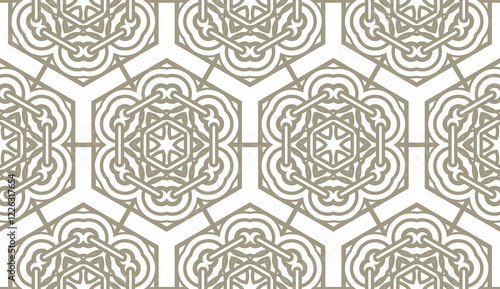 Geometric pattern with lines, rhombuses, simple form. Seamless vector background.