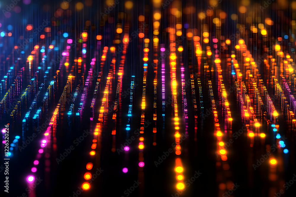 Abstract colorful light streaks, digital art background Abstract colorful light streaks, digital art background