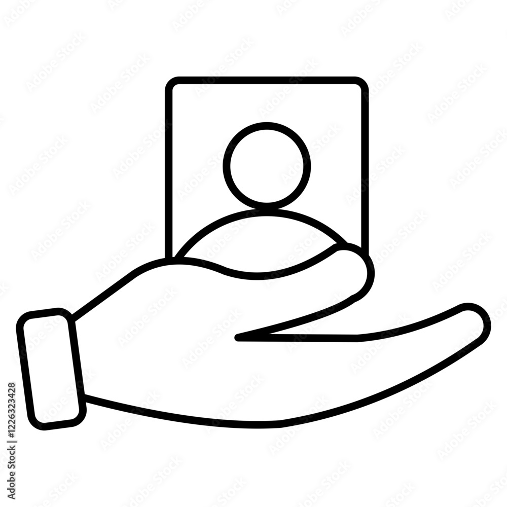 Customer Retention icon element for design