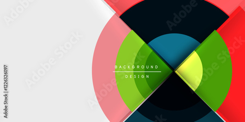 Target circle geometric abstract shapes. Vector Illustration For Wallpaper, Banner, Background, Card, Book Illustration, landing page