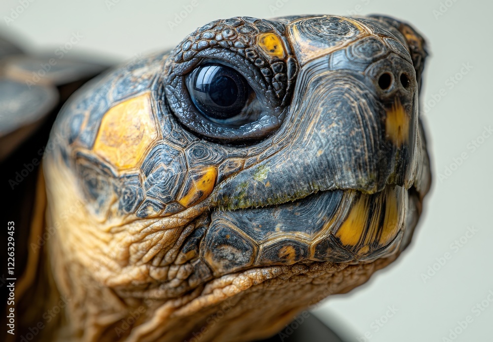 Close-up of a Tortoise with Detailed Texture and Bright Patterns Captured in Natural Light for Nature and Wildlife Photography Enthusiasts Close-up of a Tortoise with Detailed Texture and Bright Patterns Captured in Natural Light for Nature and Wildlife Photography Enthusiasts