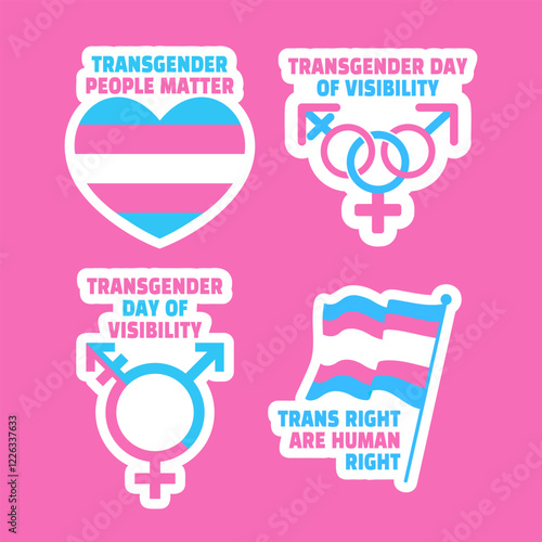Transgender Day of Visibility Digital Post Design for Online Label Campaigns