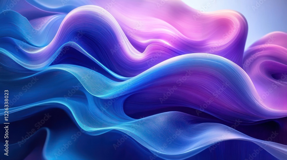Vibrant Blue Purple Fluid Abstract Background with Curvaceous Waves for Modern Business Design Vibrant Blue Purple Fluid Abstract Background with Curvaceous Waves for Modern Business Design