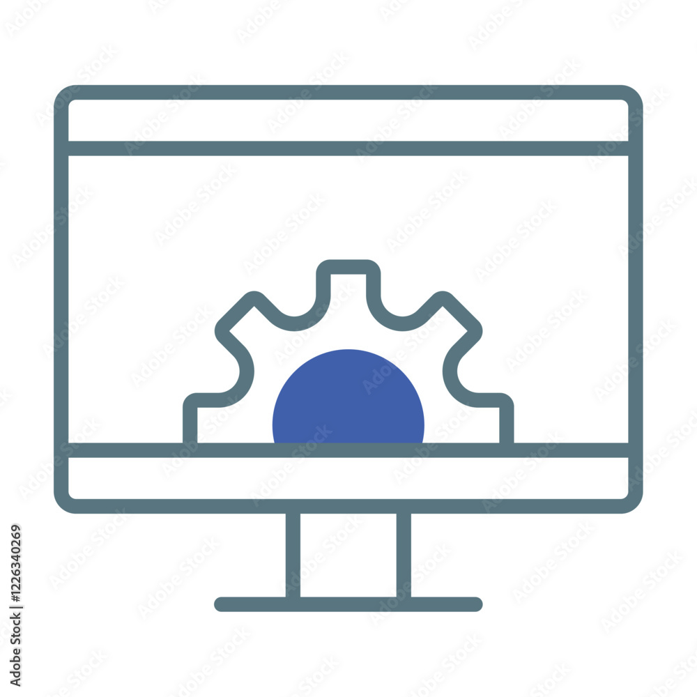 Obraz premium Digital Network Hub Icon