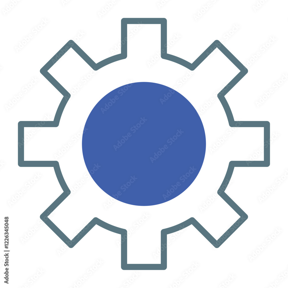 Digital Automation and AI Process Icon Digital Automation and AI Process Icon