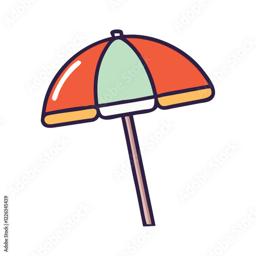 Sunshade Umbrella on the Beach