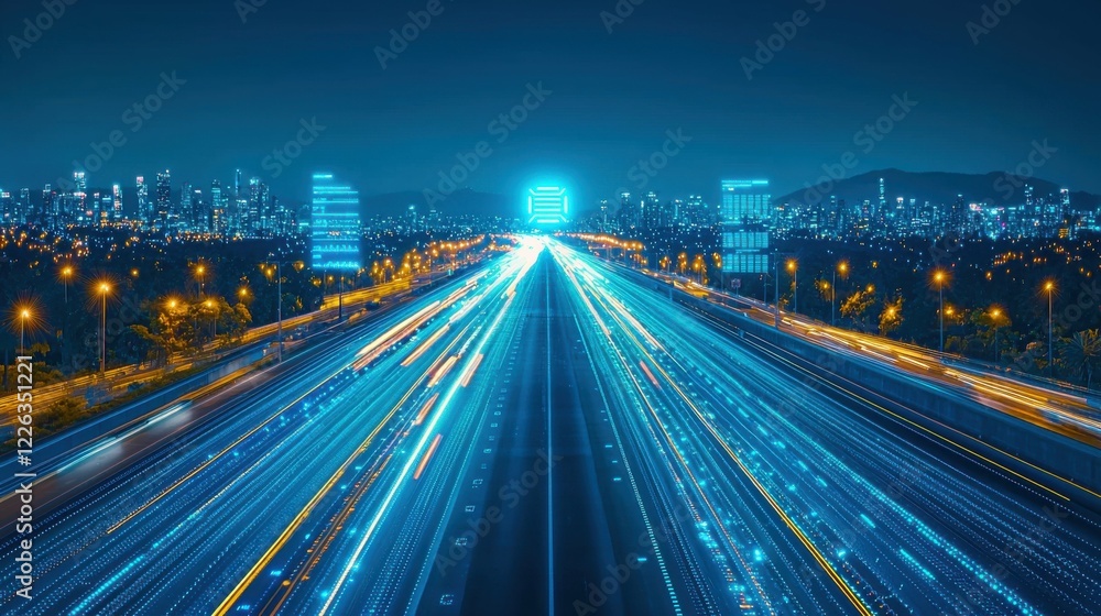 Abstract blue vertical video featuring a luminous AI icon, futuristic HUD elements, and dynamic data matrix simulation for technology presentations. Abstract blue vertical video featuring a luminous AI icon, futuristic HUD elements, and dynamic data matrix simulation for technology presentations.