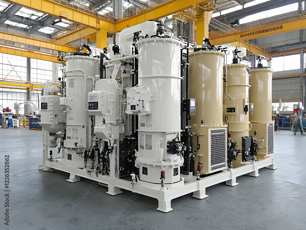 Industrial drying system in factory Industrial drying system in factory
