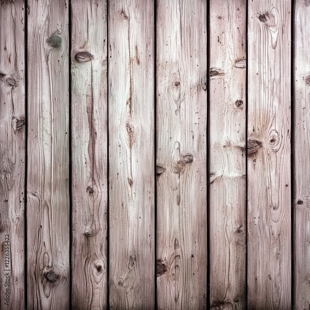 Naklejka premium Rustic Whitewashed Wood Planks Weathered Texture Background